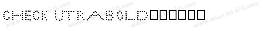 check utrabold字体转换